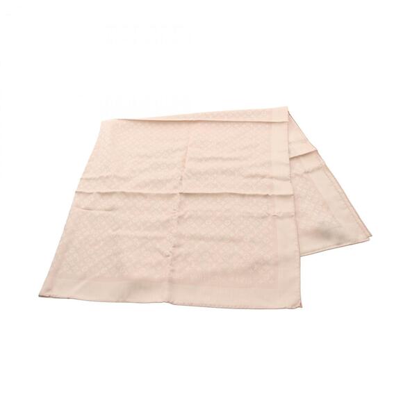 Louis Vuitton Evermore Shawl Silk and Wool Scarf Beige Women's
